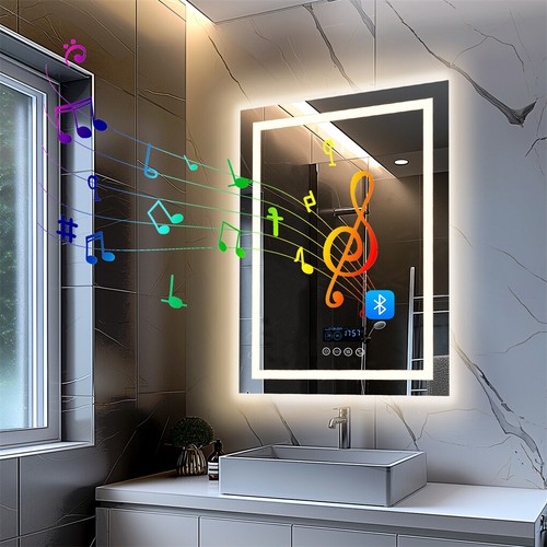 Dual led lighted bathroom - led,